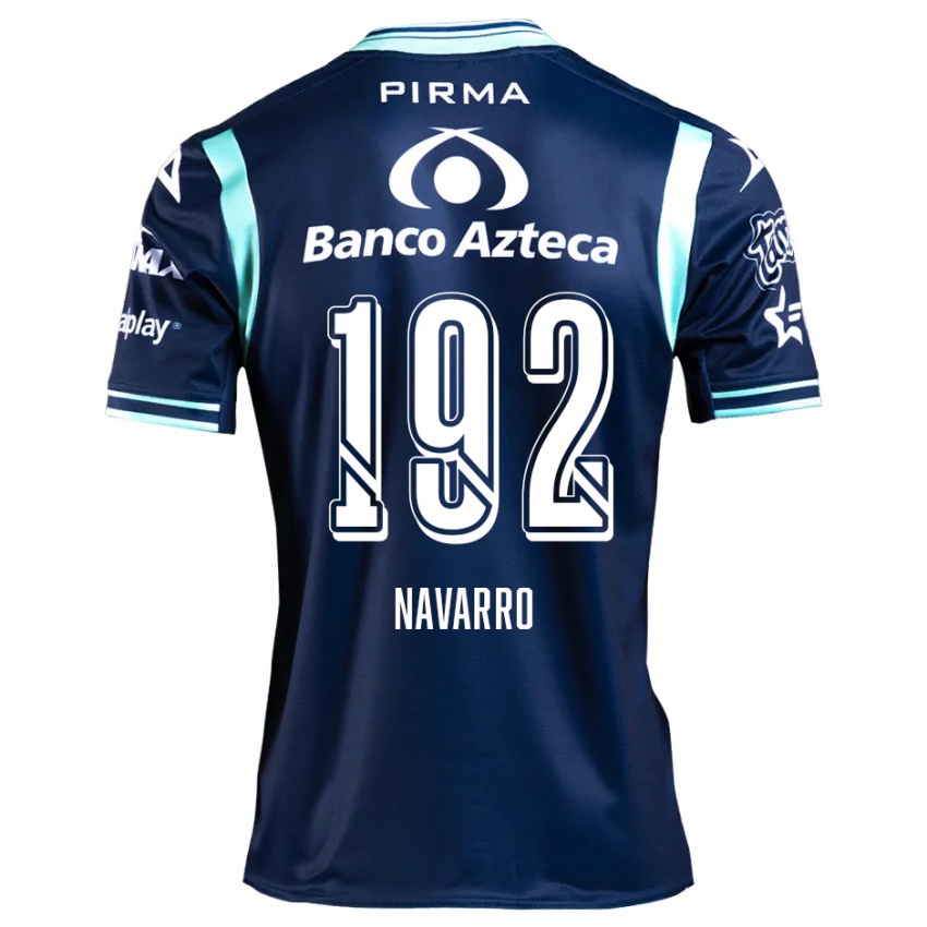 Kinder Eduardo Navarro #192 Navy Blau Auswärtstrikot Trikot 2024/25 T-Shirt