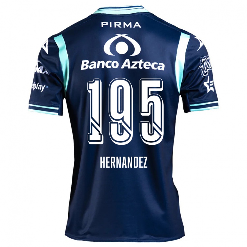 Kinder Daniel Hernández #195 Navy Blau Auswärtstrikot Trikot 2024/25 T-Shirt