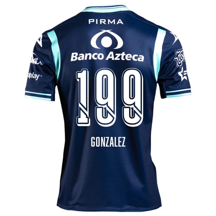 Kinder Samuel González #199 Navy Blau Auswärtstrikot Trikot 2024/25 T-Shirt