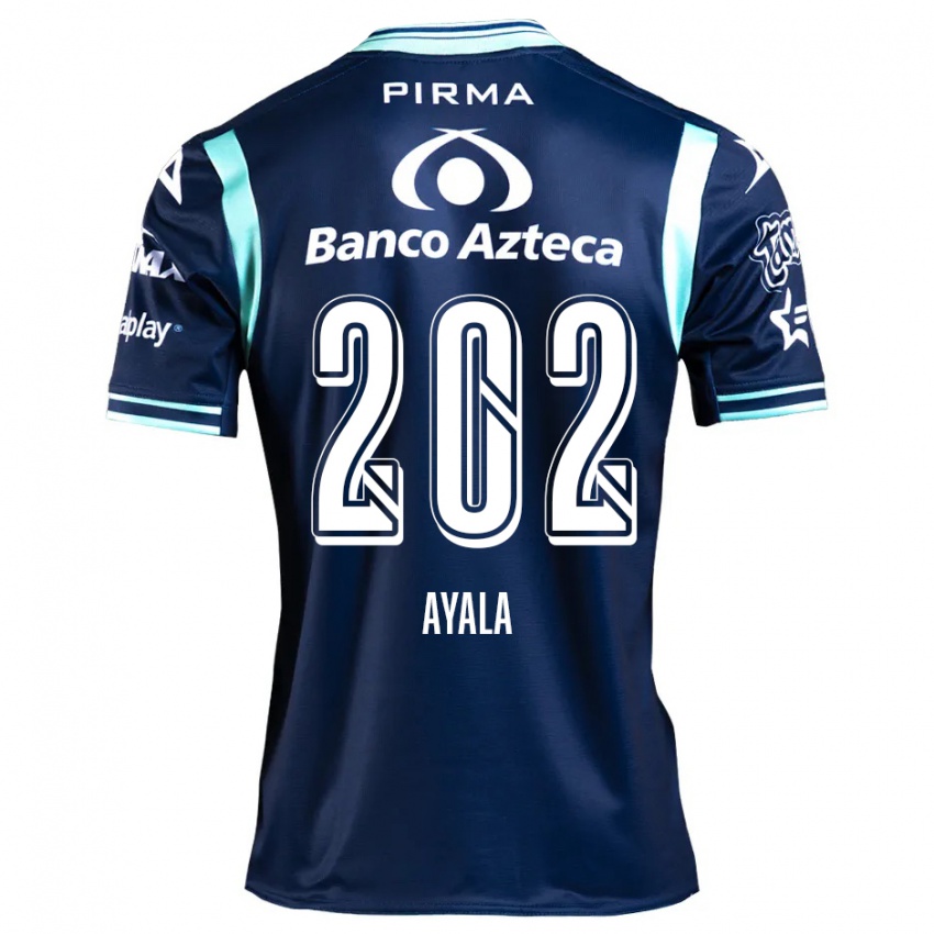 Kinder Diego Ayala #202 Navy Blau Auswärtstrikot Trikot 2024/25 T-Shirt