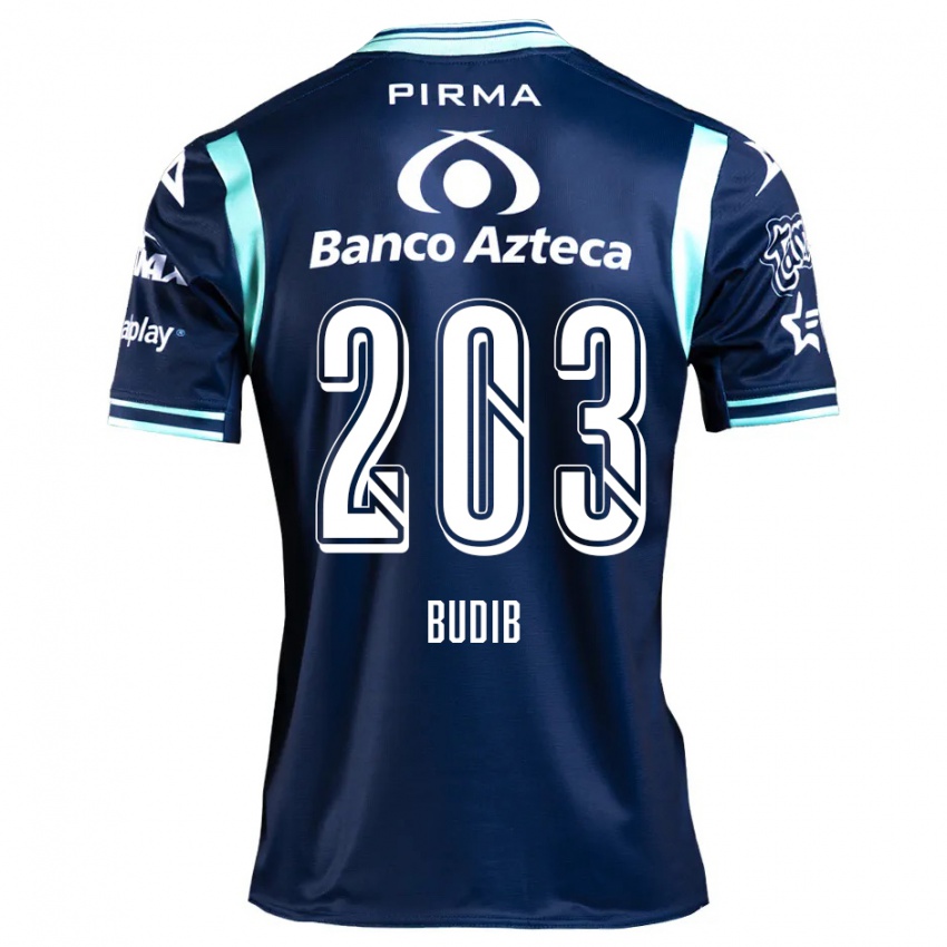 Kinder Pedro Budib #203 Navy Blau Auswärtstrikot Trikot 2024/25 T-Shirt