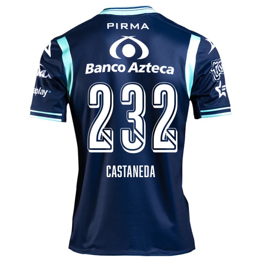 Kinder Ángel Castañeda #232 Navy Blau Auswärtstrikot Trikot 2024/25 T-Shirt