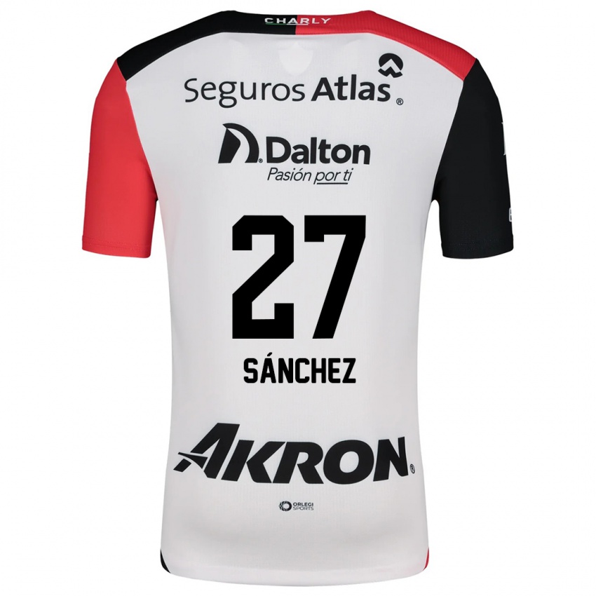 Kinder Antonio Sánchez #27 Weiß Rot Schwarz Auswärtstrikot Trikot 2024/25 T-Shirt