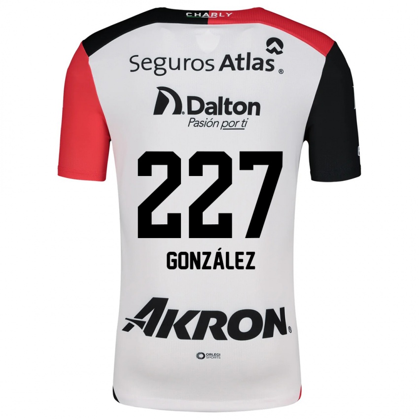 Kinder Rodolfo González #227 Weiß Rot Schwarz Auswärtstrikot Trikot 2024/25 T-Shirt