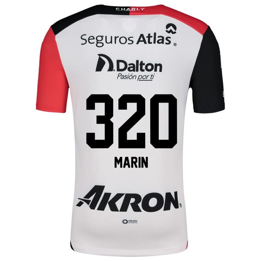 Kinder Donato Marín #320 Weiß Rot Schwarz Auswärtstrikot Trikot 2024/25 T-Shirt