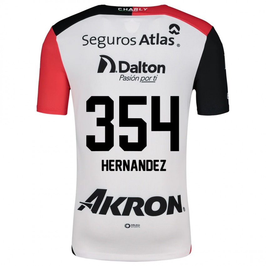 Kinder Daniel Hernández #354 Weiß Rot Schwarz Auswärtstrikot Trikot 2024/25 T-Shirt