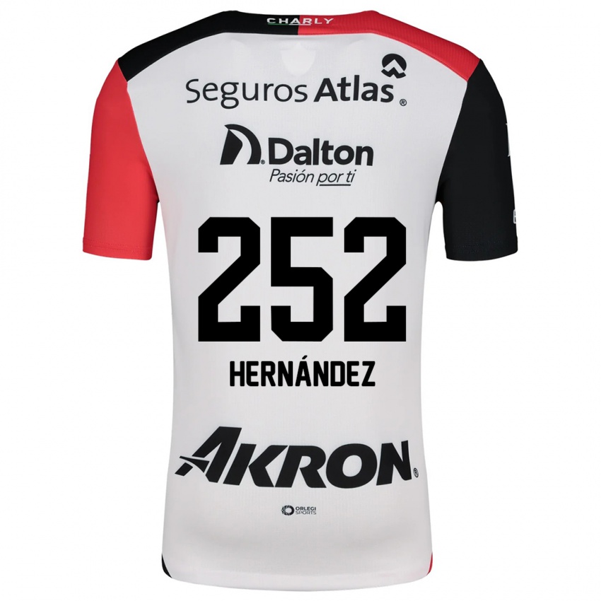 Kinder Luis Hernández #252 Weiß Rot Schwarz Auswärtstrikot Trikot 2024/25 T-Shirt