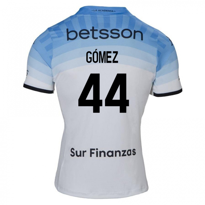 Kinder Francisco Gómez #44 Weiß Blau Schwarz Auswärtstrikot Trikot 2024/25 T-Shirt