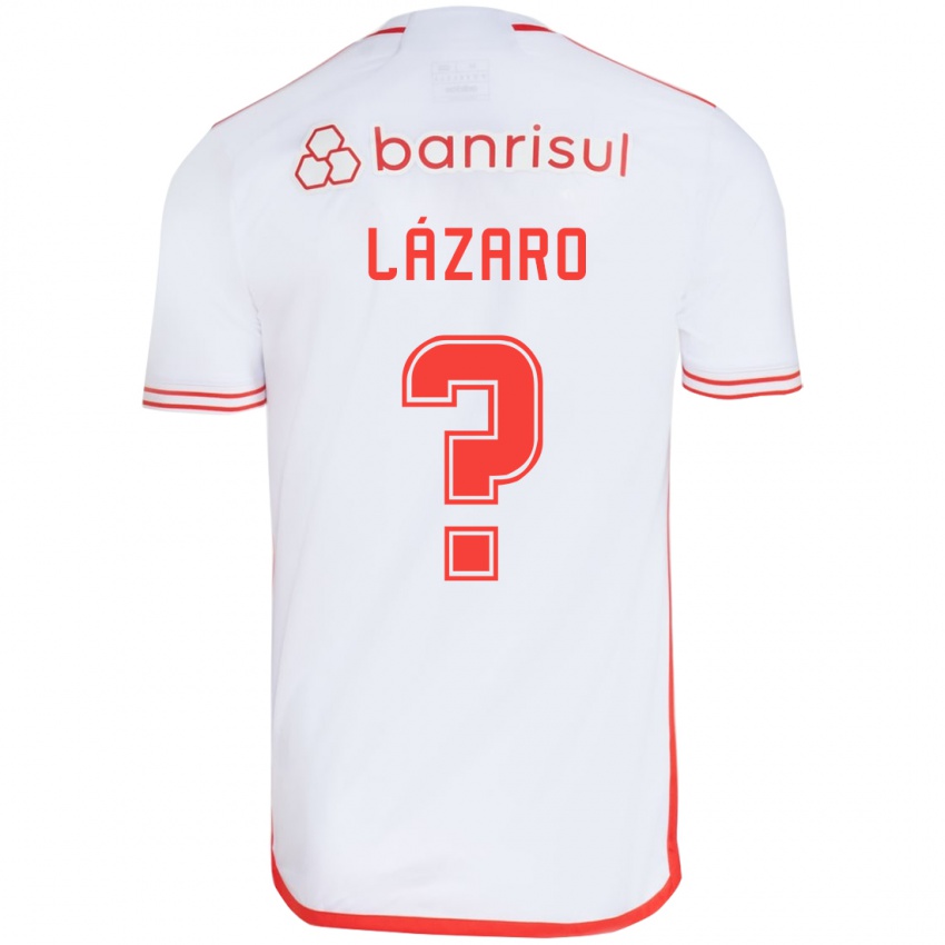 Kinder Lázaro #0 Weiß Rot Auswärtstrikot Trikot 2024/25 T-Shirt