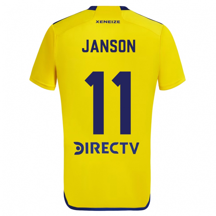 Kinder Lucas Janson #11 Gelb Blau Auswärtstrikot Trikot 2024/25 T-Shirt