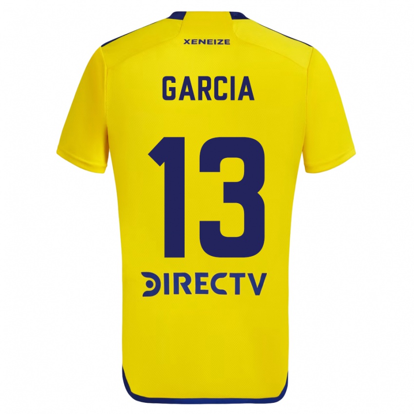 Kinder Javier Garcia #13 Gelb Blau Auswärtstrikot Trikot 2024/25 T-Shirt