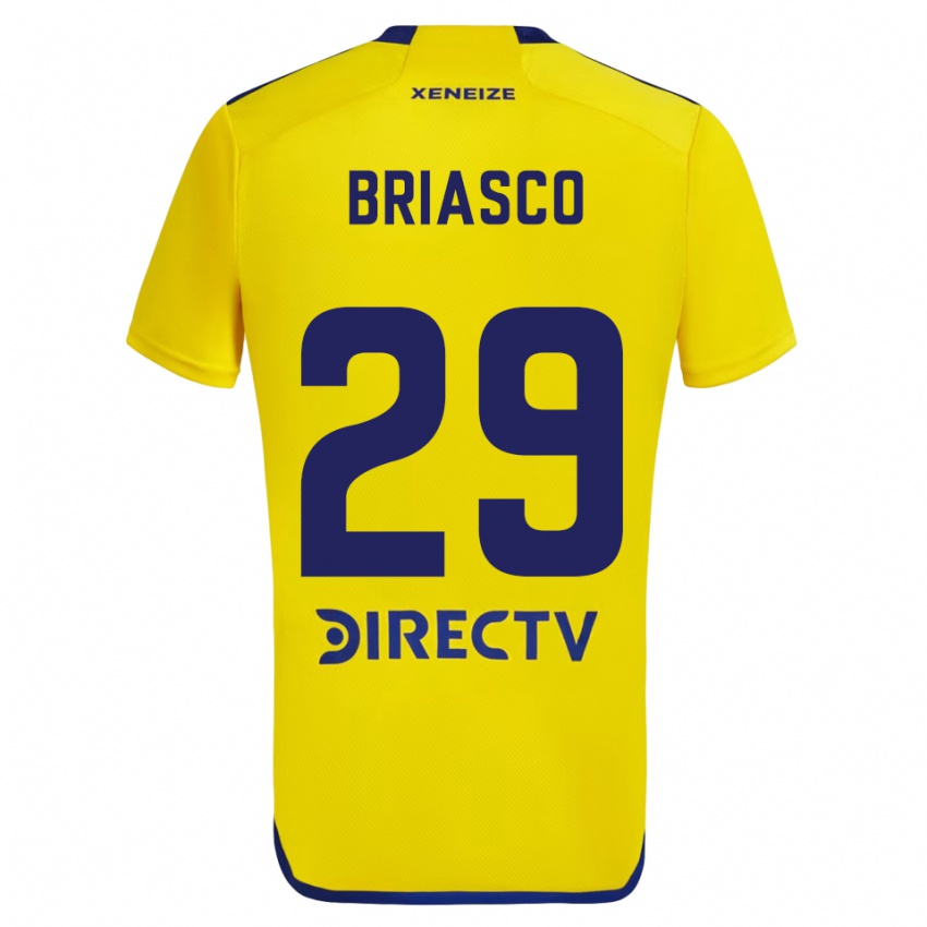 Kinder Norberto Briasco #29 Gelb Blau Auswärtstrikot Trikot 2024/25 T-Shirt