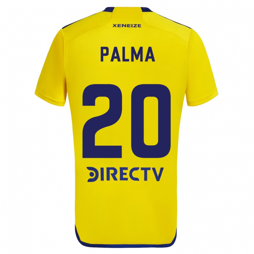 Kinder Lucas Palma #20 Gelb Blau Auswärtstrikot Trikot 2024/25 T-Shirt