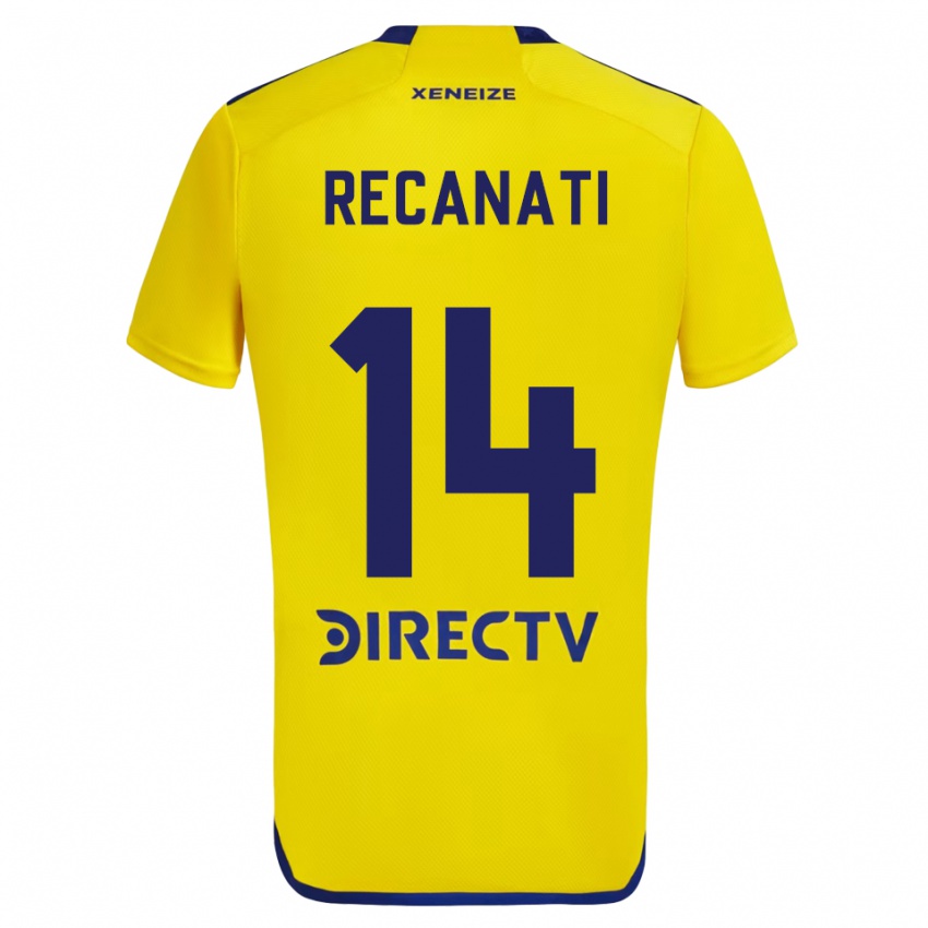 Kinder Bianca Recanati #14 Gelb Blau Auswärtstrikot Trikot 2024/25 T-Shirt