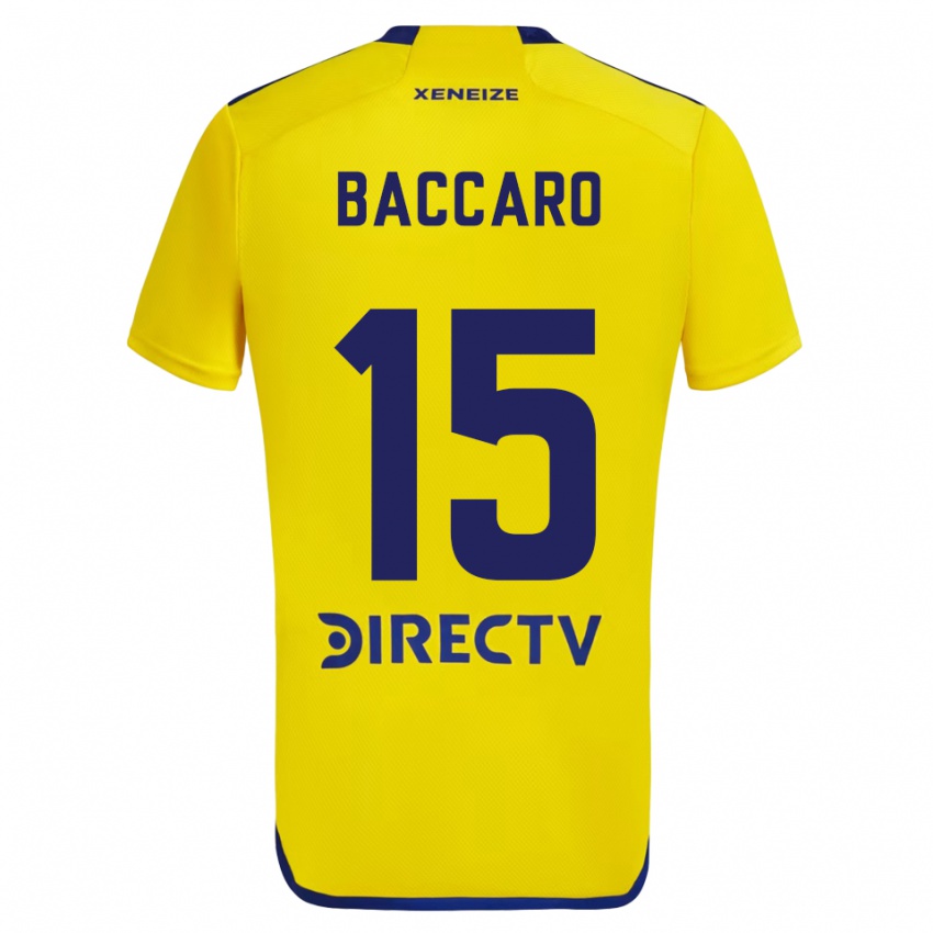 Kinder Camila Baccaro #15 Gelb Blau Auswärtstrikot Trikot 2024/25 T-Shirt