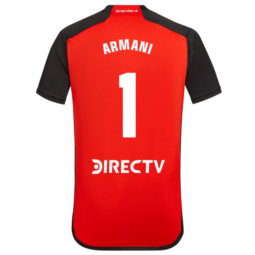 Kinder Franco Armani #1 Rot Schwarz Weiß Auswärtstrikot Trikot 2024/25 T-Shirt