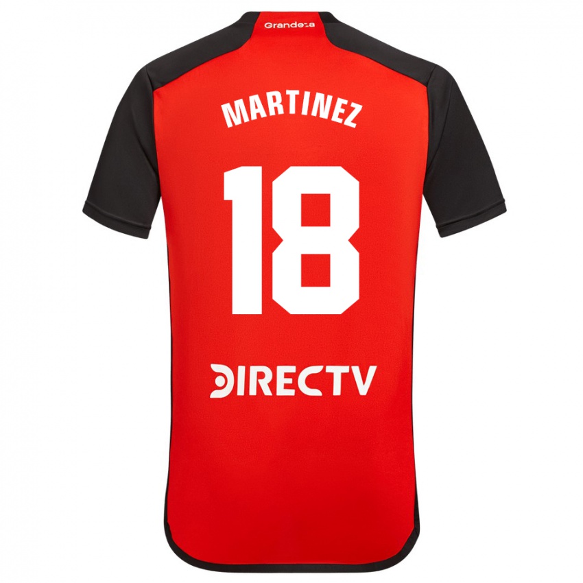 Kinder Pity Martínez #18 Rot Schwarz Weiß Auswärtstrikot Trikot 2024/25 T-Shirt