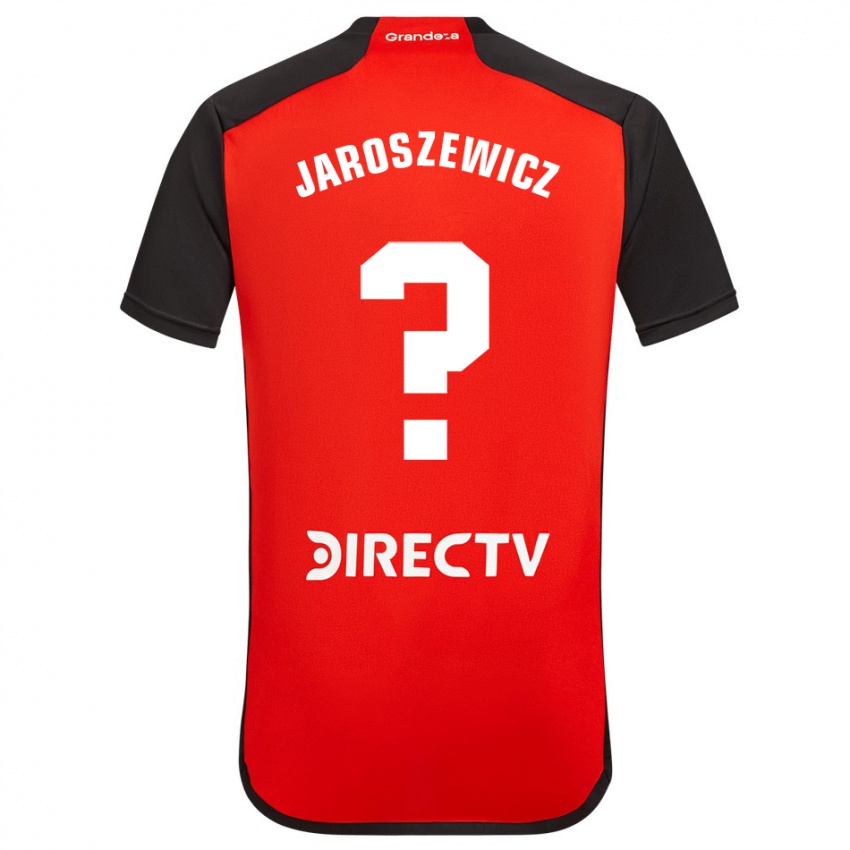 Kinder Franco Jaroszewicz #0 Rot Schwarz Weiß Auswärtstrikot Trikot 2024/25 T-Shirt