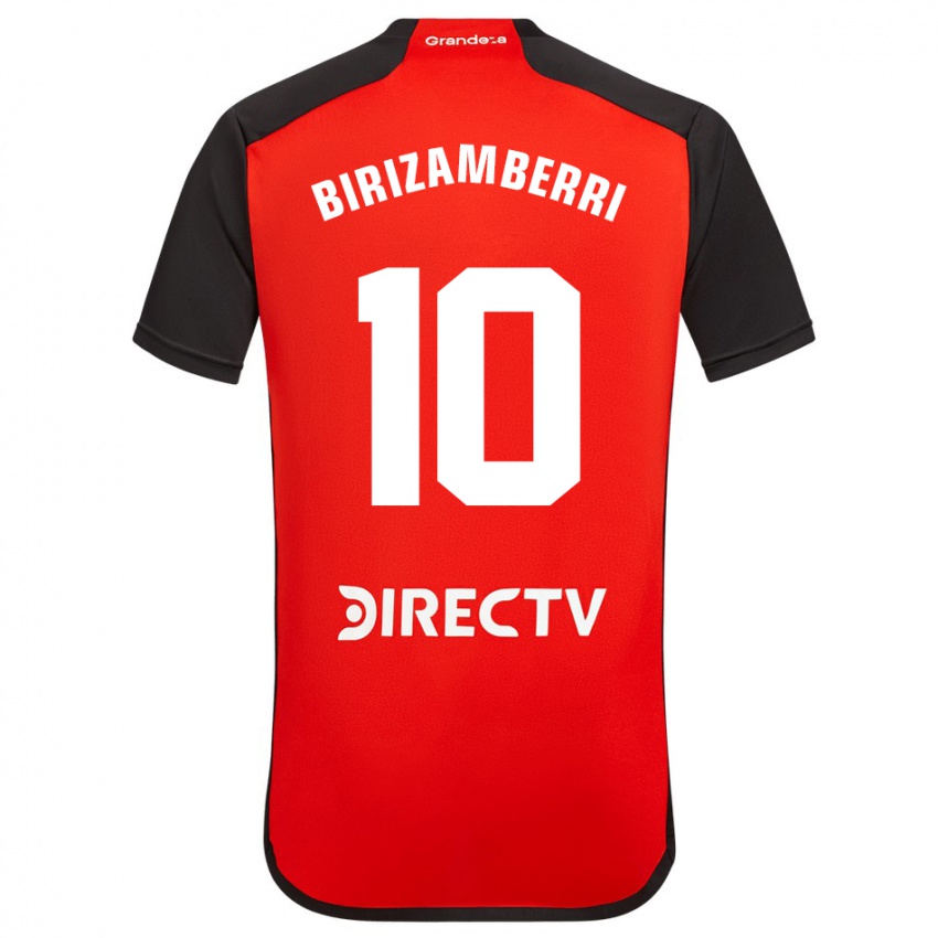 Kinder María Carolina Birizamberri Rivero #10 Rot Schwarz Weiß Auswärtstrikot Trikot 2024/25 T-Shirt