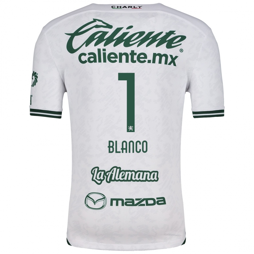 Kinder Alfonso Blanco #1 Weiß Grün Auswärtstrikot Trikot 2024/25 T-Shirt