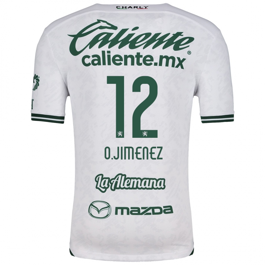 Kinder Oscar Jimenez #12 Weiß Grün Auswärtstrikot Trikot 2024/25 T-Shirt