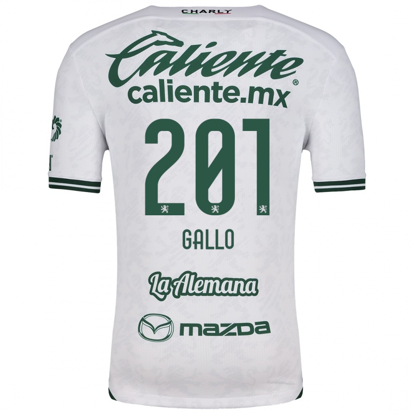 Kinder Andrés Gallo #201 Weiß Grün Auswärtstrikot Trikot 2024/25 T-Shirt