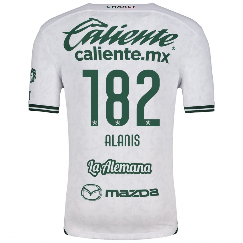 Kinder Alejandro Alanís #182 Weiß Grün Auswärtstrikot Trikot 2024/25 T-Shirt