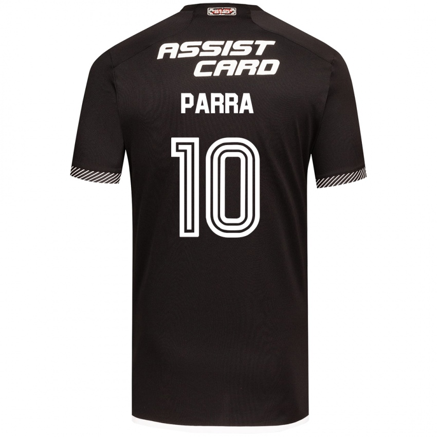 Kinder Pablo Parra #10 Schwarz-Weiss Auswärtstrikot Trikot 2024/25 T-Shirt