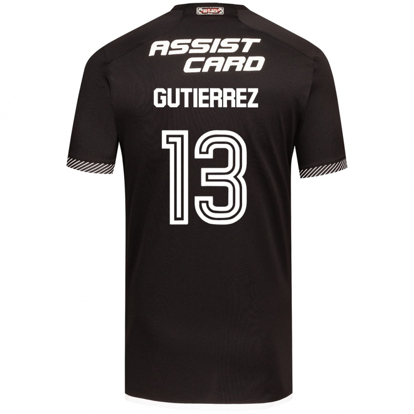 Kinder Bruno Gutiérrez #13 Schwarz-Weiss Auswärtstrikot Trikot 2024/25 T-Shirt