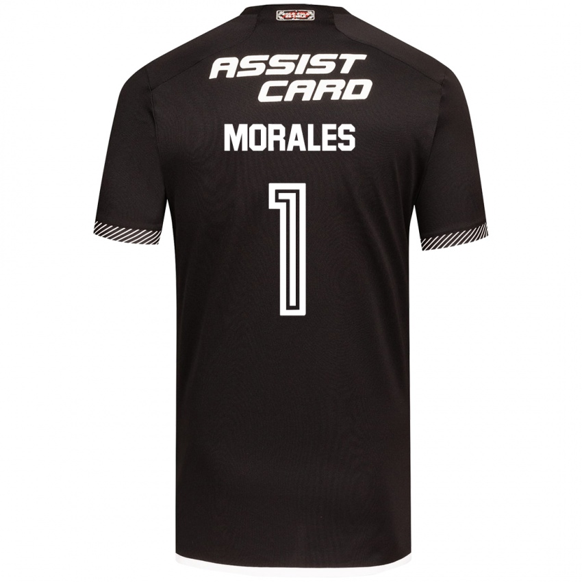 Kinder Benjamin Morales #1 Schwarz-Weiss Auswärtstrikot Trikot 2024/25 T-Shirt