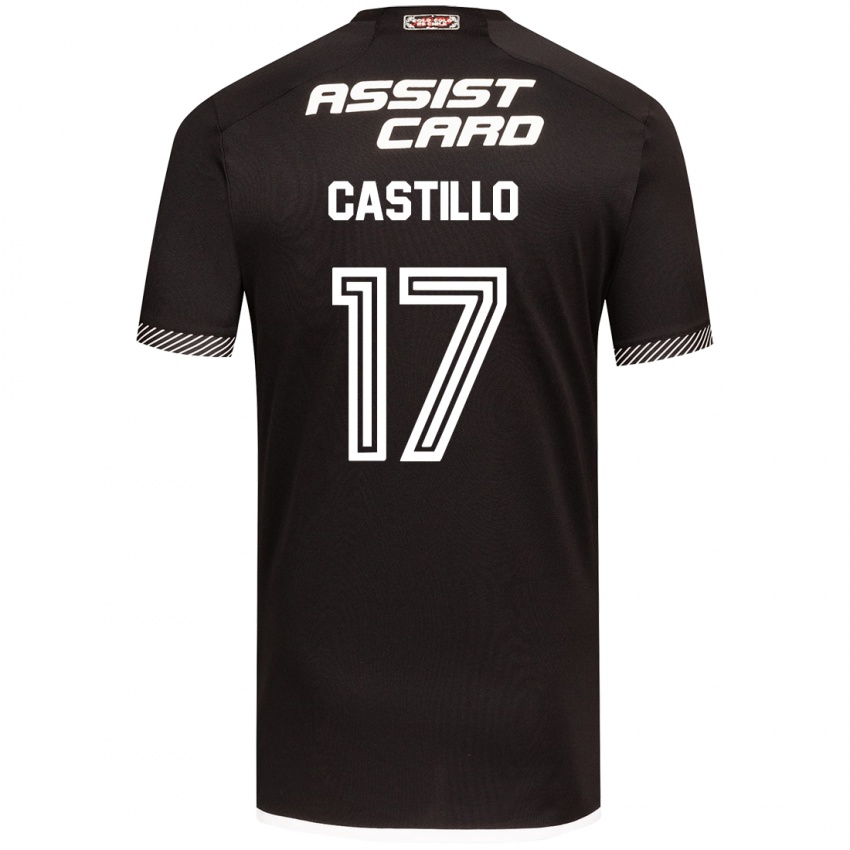 Kinder Fabián Castillo #17 Schwarz-Weiss Auswärtstrikot Trikot 2024/25 T-Shirt