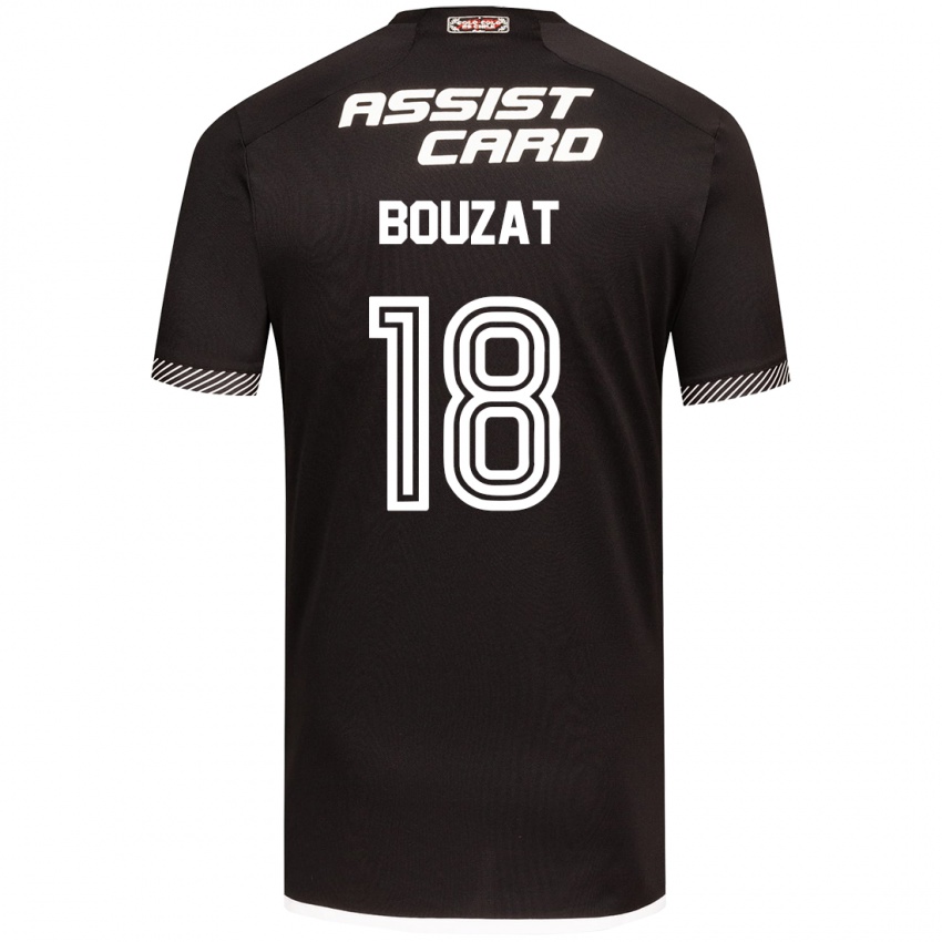 Kinder Agustín Bouzat #18 Schwarz-Weiss Auswärtstrikot Trikot 2024/25 T-Shirt