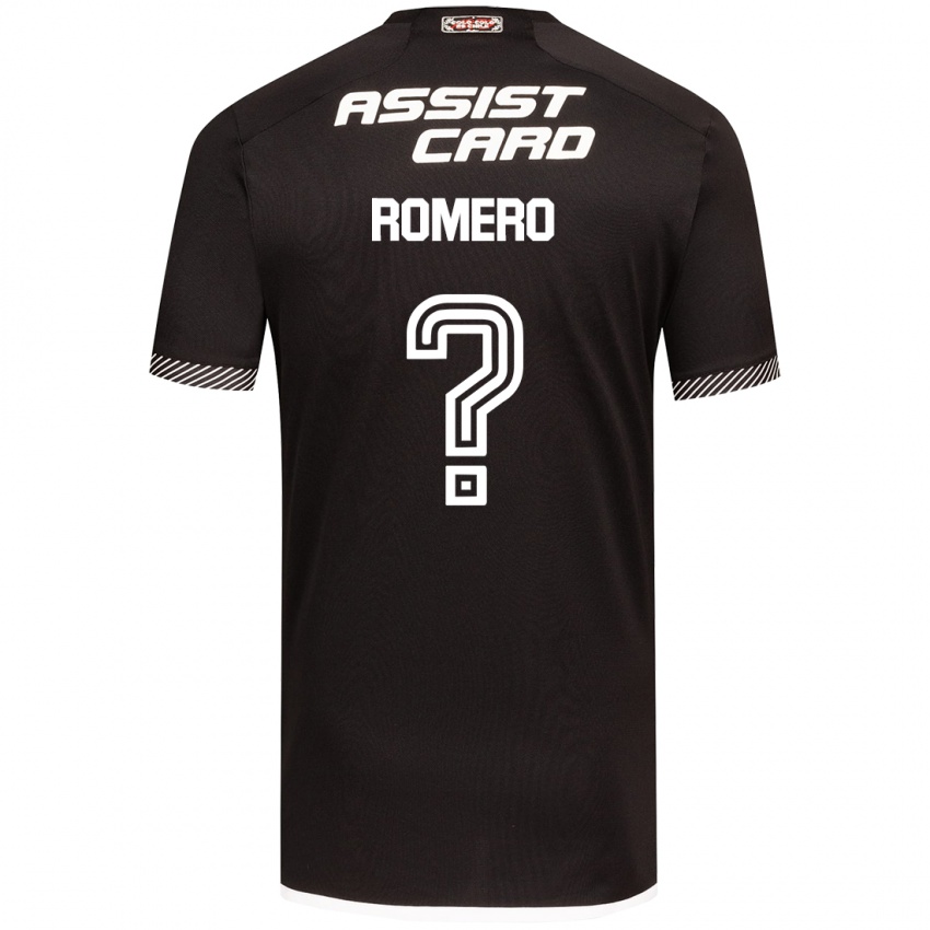 Kinder Enzo Romero #0 Schwarz-Weiss Auswärtstrikot Trikot 2024/25 T-Shirt