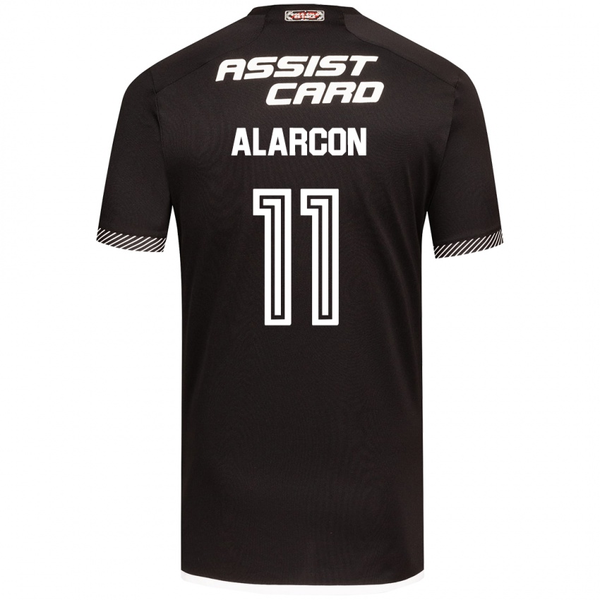 Kinder Antonia Alarcón #11 Schwarz-Weiss Auswärtstrikot Trikot 2024/25 T-Shirt