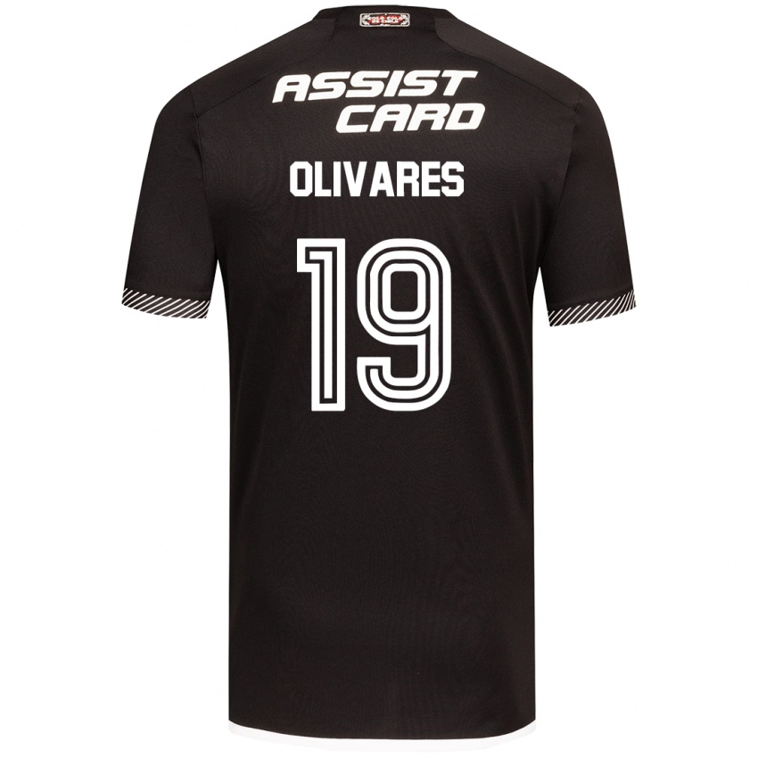 Kinder Michelle Olivares #19 Schwarz-Weiss Auswärtstrikot Trikot 2024/25 T-Shirt