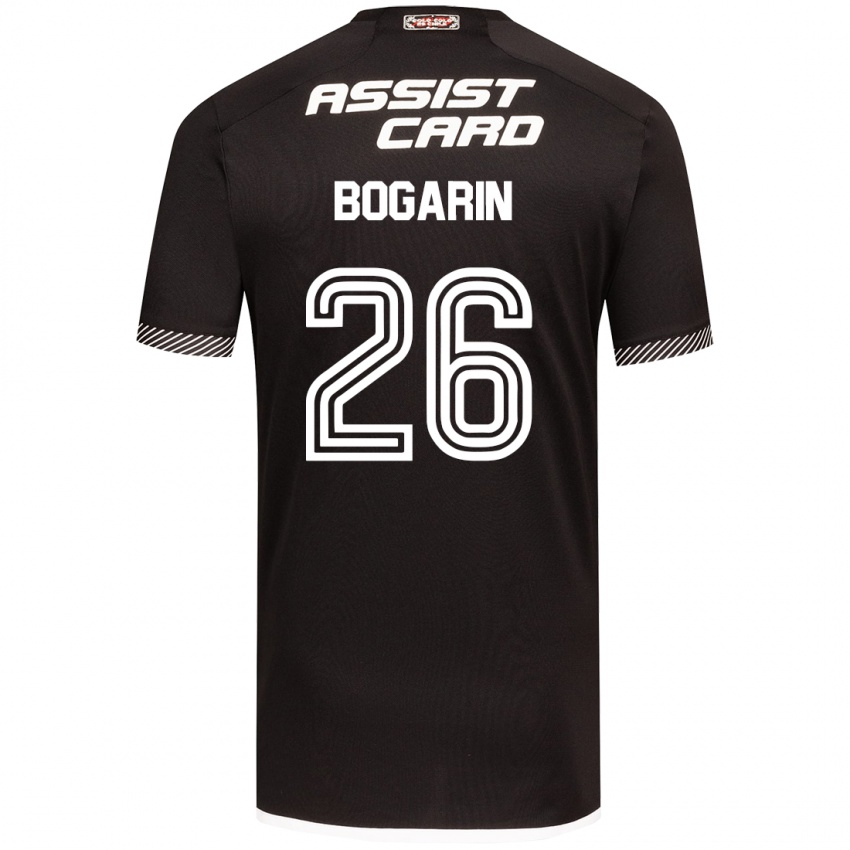 Kinder Dahiana Bogarín #26 Schwarz-Weiss Auswärtstrikot Trikot 2024/25 T-Shirt