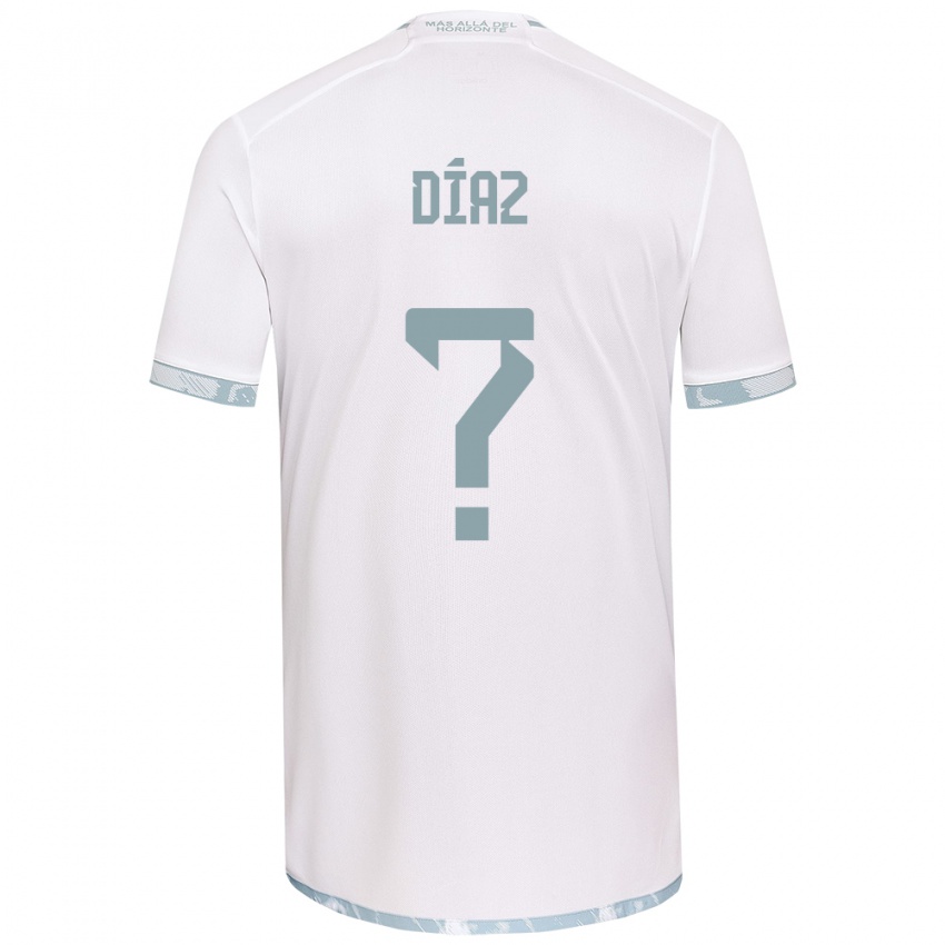 Kinder Antonio Díaz #0 Weiß Grau Auswärtstrikot Trikot 2024/25 T-Shirt