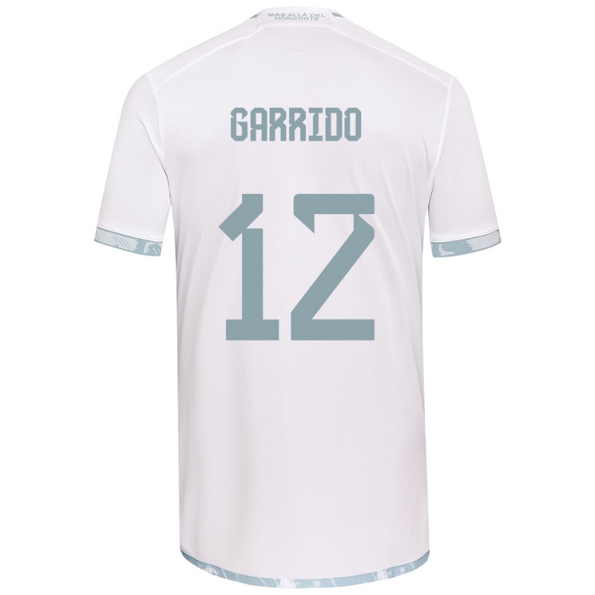 Kinder Pedro Garrido #12 Weiß Grau Auswärtstrikot Trikot 2024/25 T-Shirt