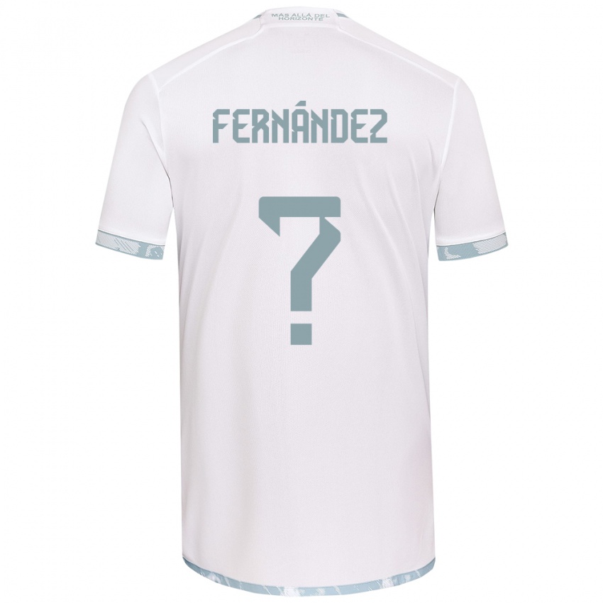 Kinder Joaquín Fernández #0 Weiß Grau Auswärtstrikot Trikot 2024/25 T-Shirt