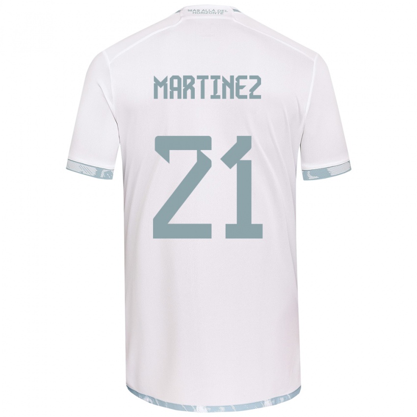 Kinder Maria Martínez #21 Weiß Grau Auswärtstrikot Trikot 2024/25 T-Shirt