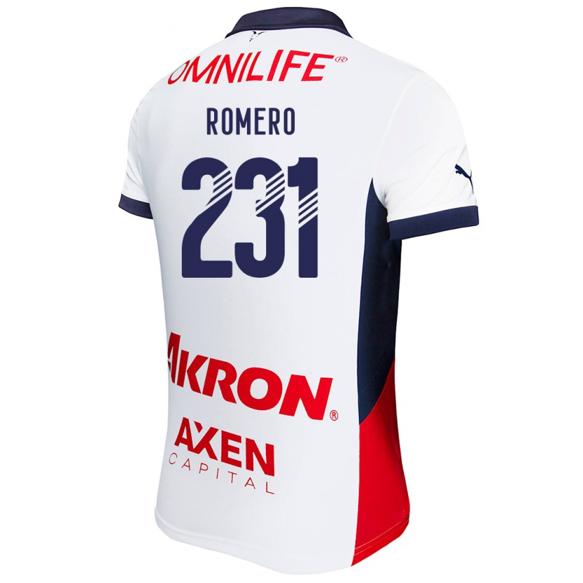 Kinder Ángel Romero #231 Weiß Rot Blau Auswärtstrikot Trikot 2024/25 T-Shirt