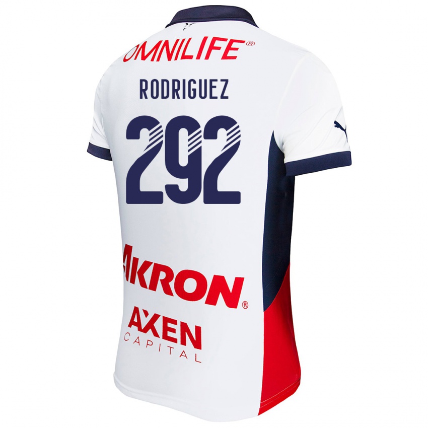 Kinder Emiliano Rodríguez #292 Weiß Rot Blau Auswärtstrikot Trikot 2024/25 T-Shirt