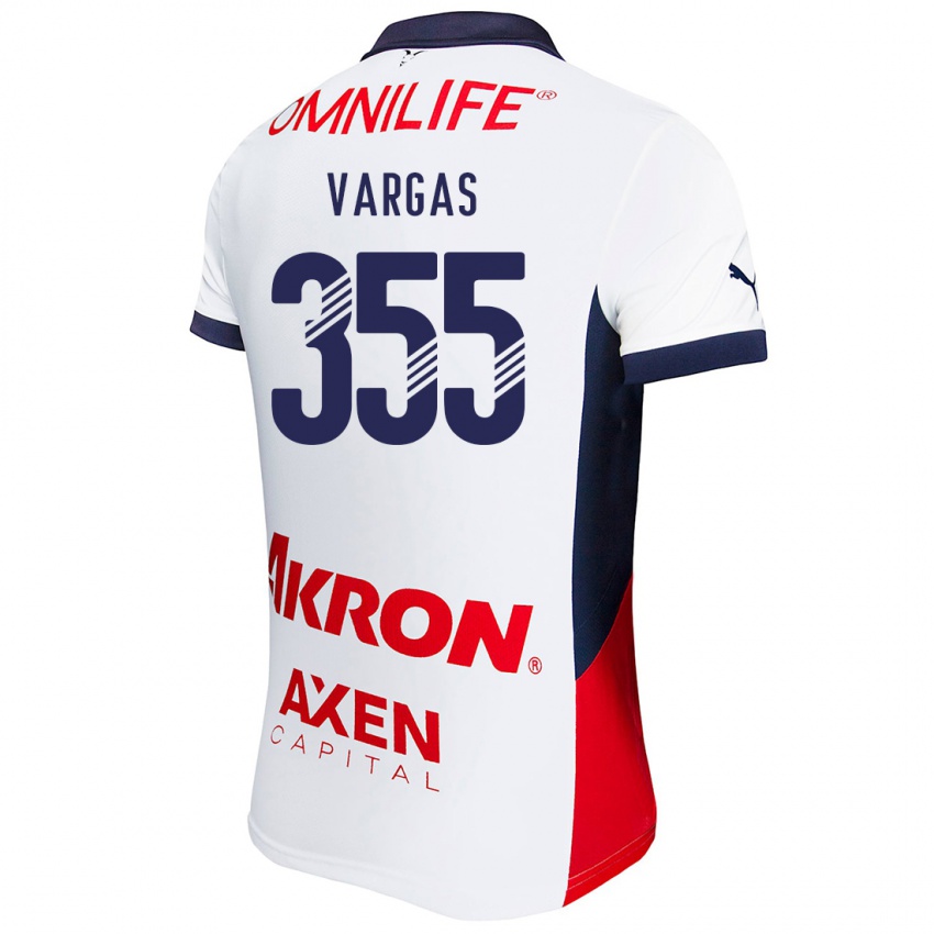 Kinder Edgar Vargas #355 Weiß Rot Blau Auswärtstrikot Trikot 2024/25 T-Shirt