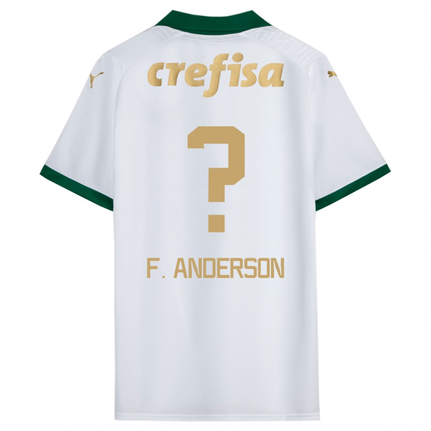 Kinder Felipe Anderson #0 Weiß Grün Auswärtstrikot Trikot 2024/25 T-Shirt