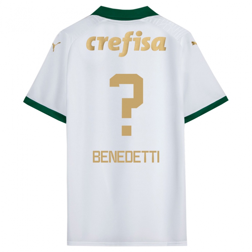 Kinder Luis Benedetti #0 Weiß Grün Auswärtstrikot Trikot 2024/25 T-Shirt