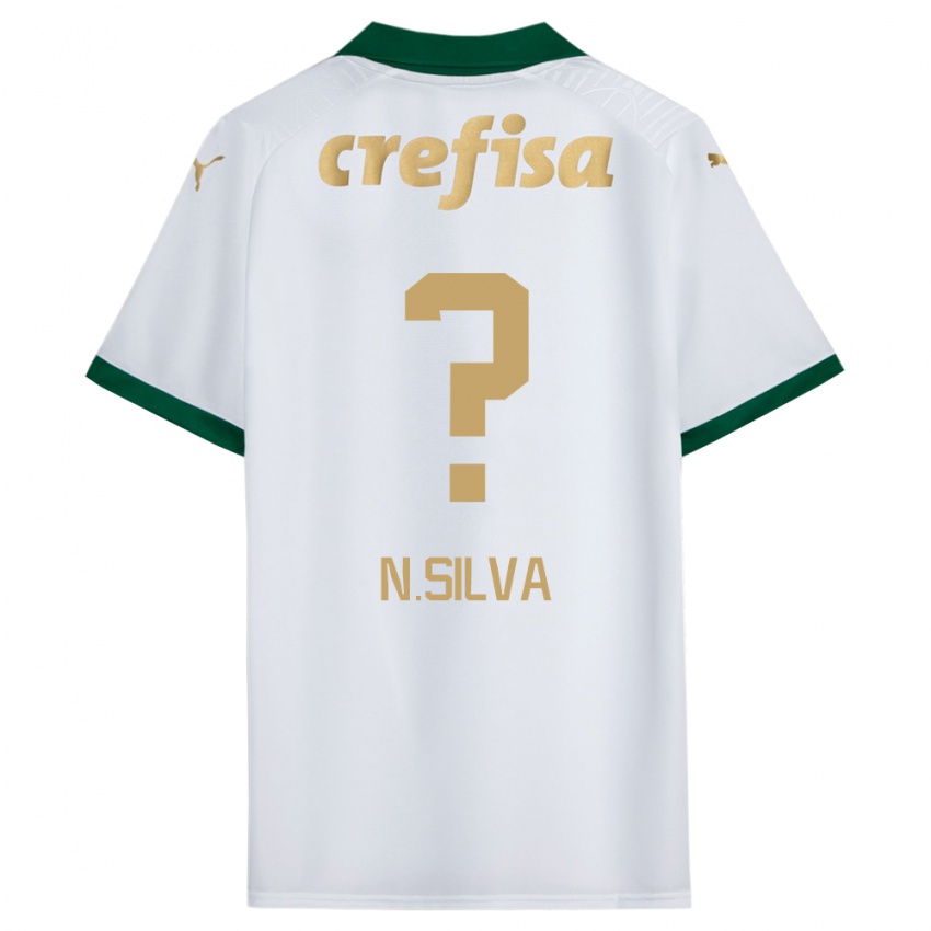 Kinder Ney Silva #0 Weiß Grün Auswärtstrikot Trikot 2024/25 T-Shirt