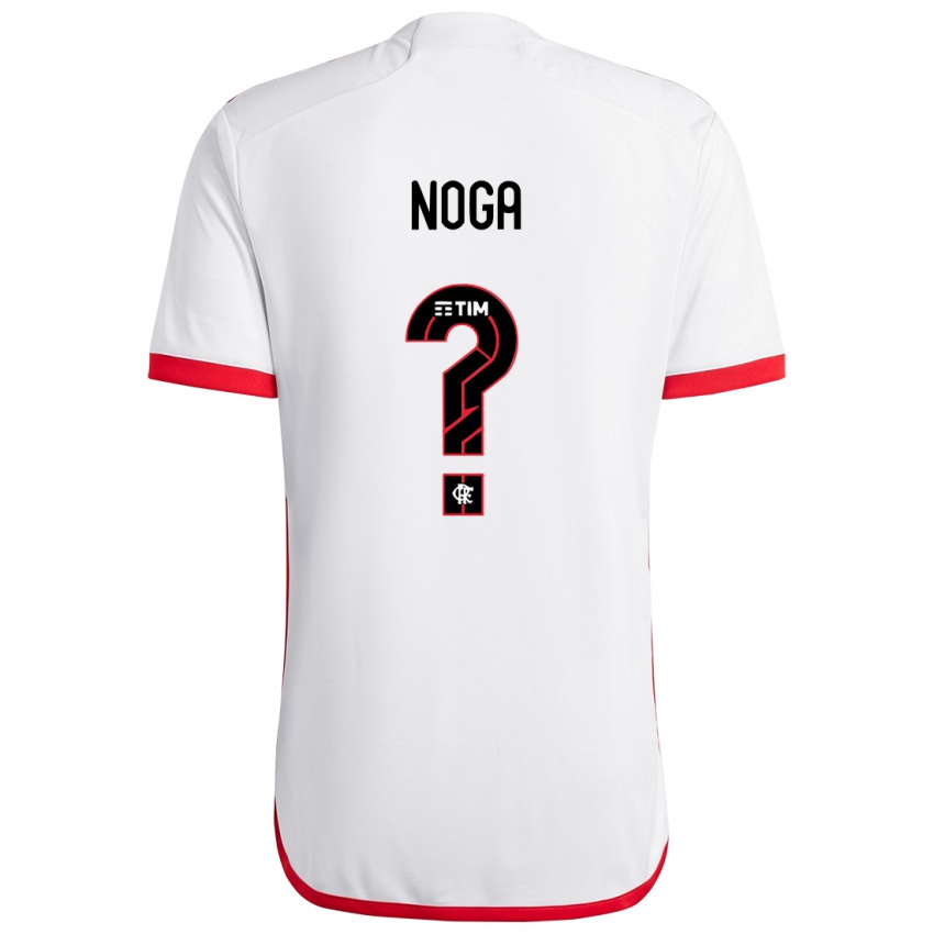 Kinder Gabriel Noga #0 Weiß Rot Auswärtstrikot Trikot 2024/25 T-Shirt