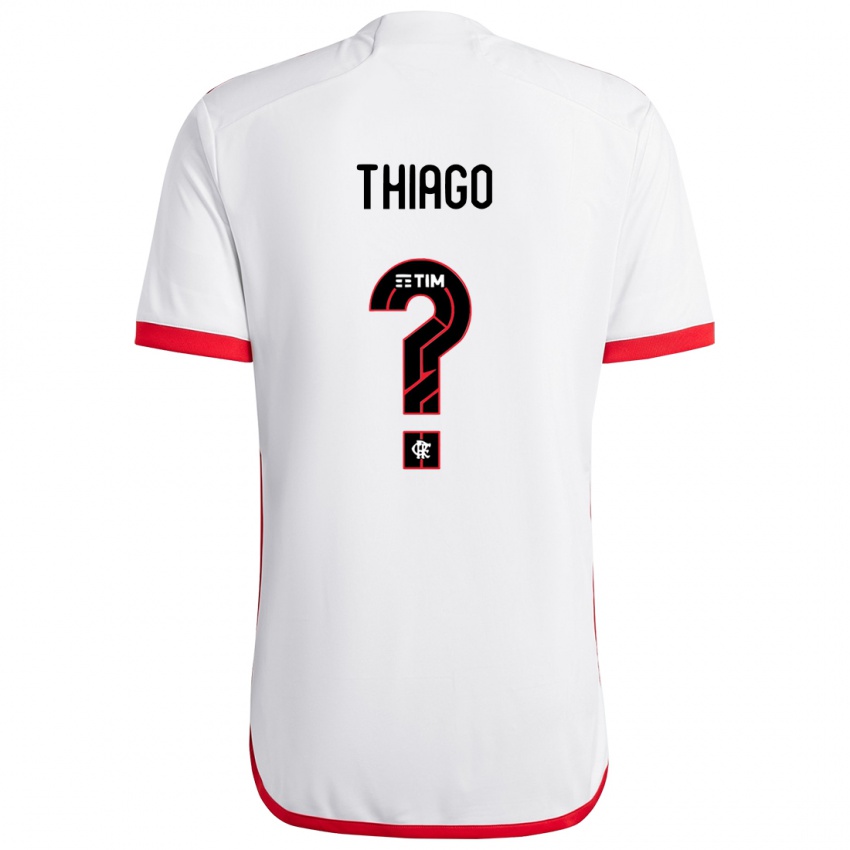 Kinder Victor Thiago #0 Weiß Rot Auswärtstrikot Trikot 2024/25 T-Shirt