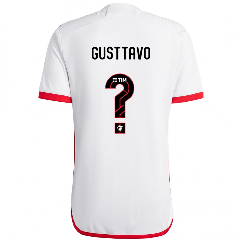 Kinder Gusttavo #0 Weiß Rot Auswärtstrikot Trikot 2024/25 T-Shirt