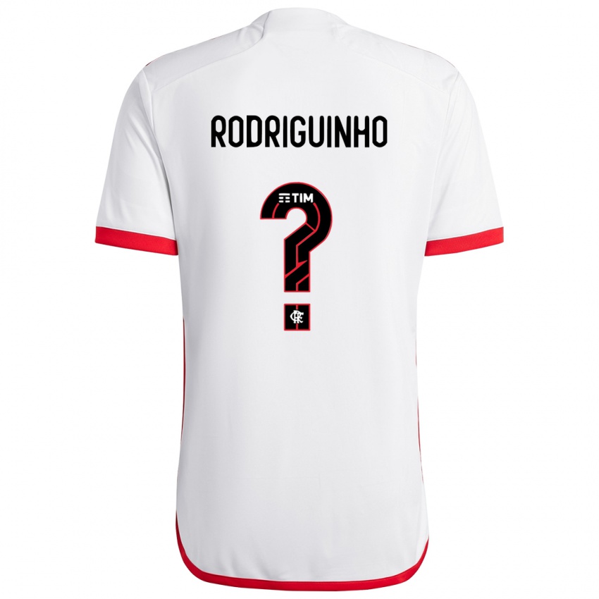 Kinder Rodriguinho #0 Weiß Rot Auswärtstrikot Trikot 2024/25 T-Shirt